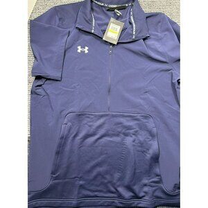 Under Armour Mens Loose Fit Quarter-Zip Pullover With Kangaroo Pocket